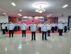 Pengurus Persatuan Olahraga Pengayoman Kanwil Lampung Dikukuhkan