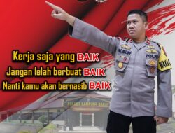 Ini Kata Wakapolres Lambar saat Memberikan Arahan kepada Anggota Polri yang di Mutasi