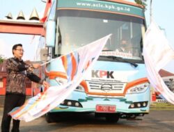 Bupati Lampung Selatan Lepas Bus KPK Jelajah Negeri Bangun Anti Korupsi di Kabupaten Lampung Selatan