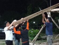 Ganjar Milenial Lampung Bangun Gardu Rakyat Untuk Jaga Kebersihan Lingkungan