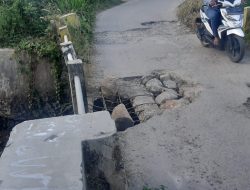 Lapor Pak Bupati Lamsel ! Warga Sidosari Keluhkan Jembatan Rusak