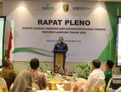 Gubernur Arinal Membuka Rapat Pleno KDE dan KDEKS Provinsi Lampung Tahun 2023
