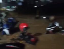 Puluhan Motor Terparkir di RS Urip Sumoharjo Terendam Banjir