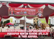 Walikota Bandarlampung Fasilitasi Nobar Piala Asia U-23: Indonesia Vs Uzbekistan
