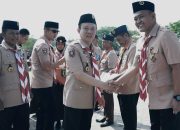Kwarcab Pringsewu Gelar Upacara HUT Ke-63 Gerakan Pramuka