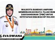PBB Gratis di Bandarlampung, Bantu Ekonomi Warga