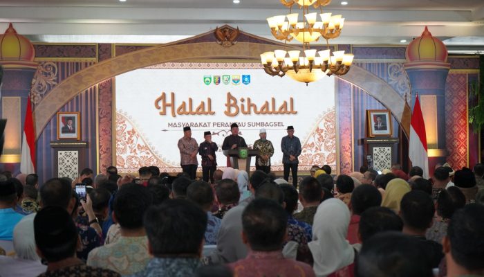 Wali Kota Bandar Lampung Eva Dwiana Hadiri Halalbihalal Perantau Sumbagsel di Palembang