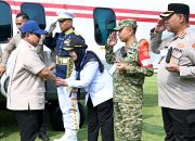 Walikota Bunda Eva Sambut, Kedatangan Presiden Prabowo