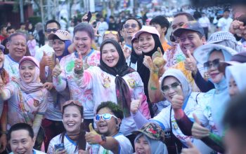 Ribuan Warga Meriahkan Bandar Lampung Color Run 2026 di HUT ke-344 Kota Bandar Lampung