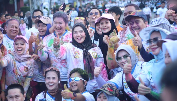 Ribuan Warga Meriahkan Bandar Lampung Color Run 2026 di HUT ke-344 Kota Bandar Lampung