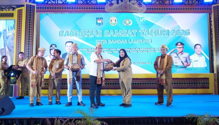 Rakornas Samsat 2026, Eva Dorong Inovasi Layanan Pajak dan Promosikan Bandar Lampung