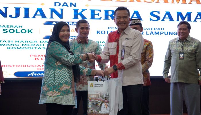 Pemkot Bandarlampung Jalin Kerja Sama dengan Pemkab Solok, Perkuat Ketahanan Pangan dan Kendalikan Inflasi